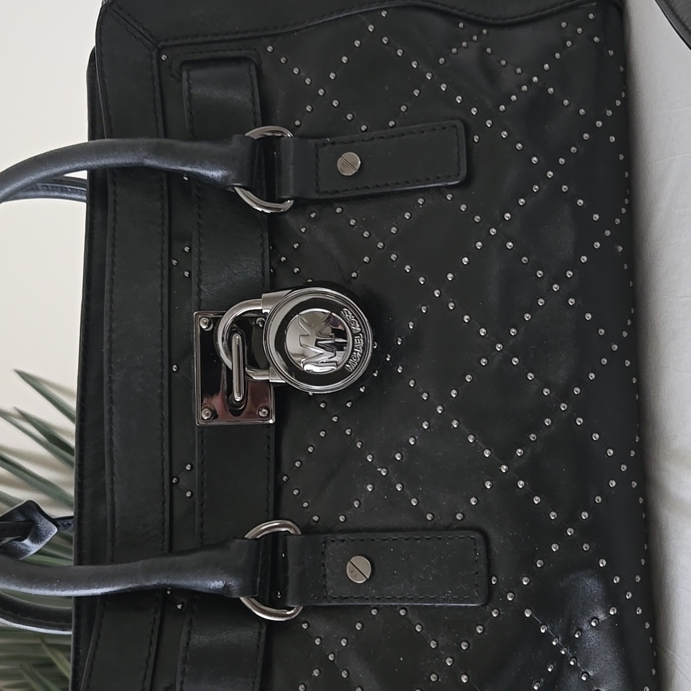 Michael Kors Hamilton Microstud Satchel - Picture 5 of 8